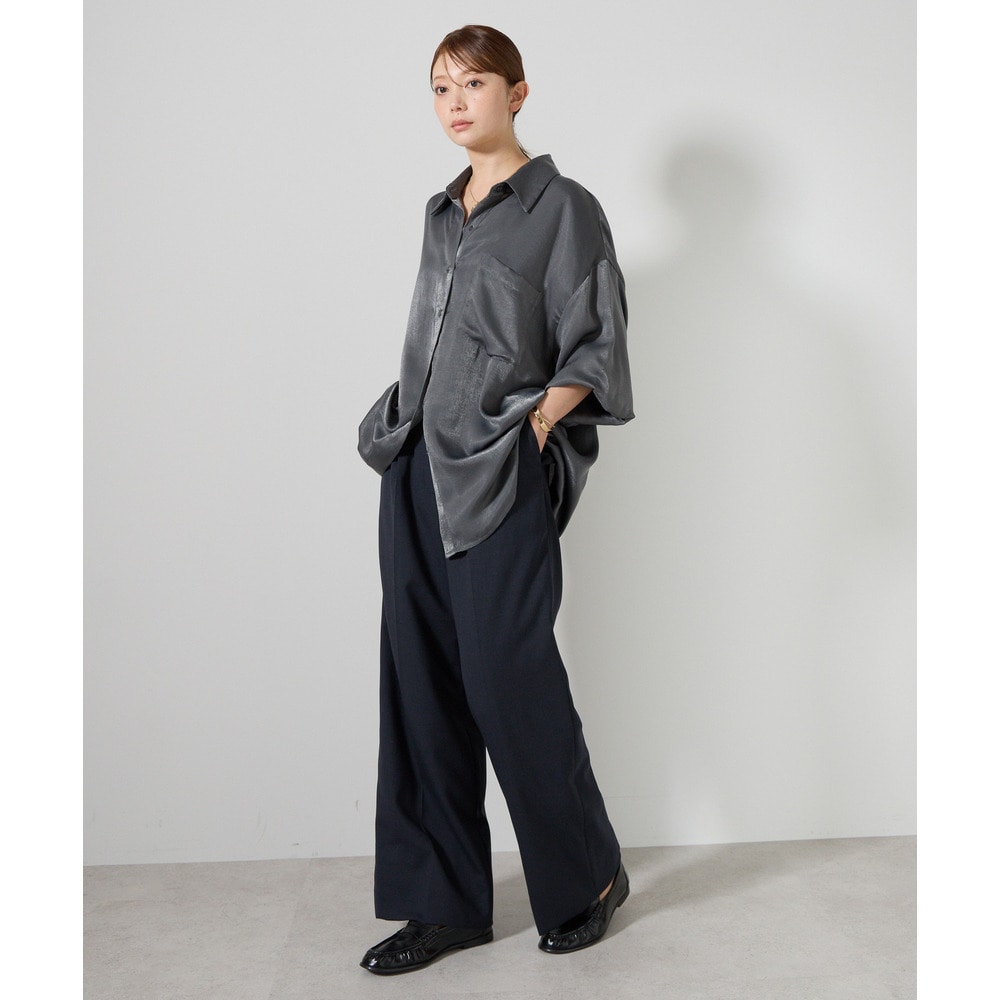 センタープレスウールブレンドワイドパンツ ※セットアップ可13