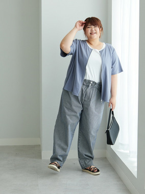 ハイウエストなのに苦しくない デニムパンツ