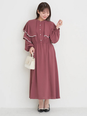 上品レディな秋ワンピースデートstyle