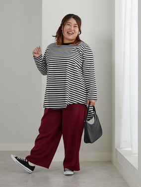 裾フレア 万能 ロング Tシャツコーデ