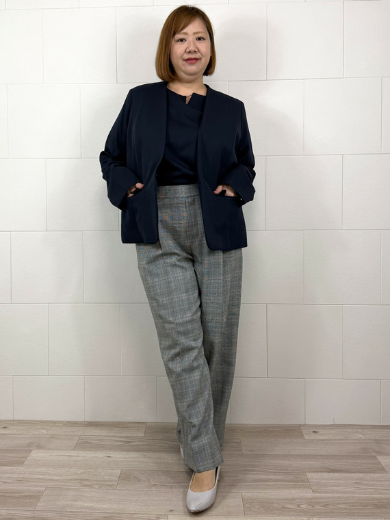 スーツセットコーデ