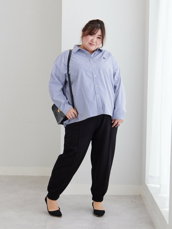 ゆるサイズカジュアルシャツコーデ