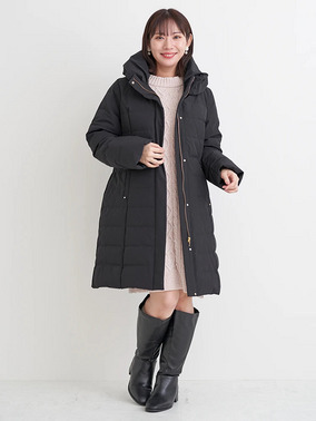 ニットワンピースのフェミニンデートコーデ