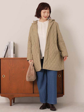 キルティングコート　ミントブリーズ