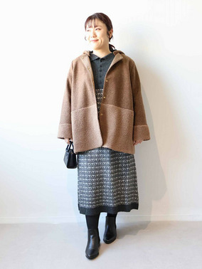 ボアジャケットコーデ　MB ミントブリーズ＆レスウェル