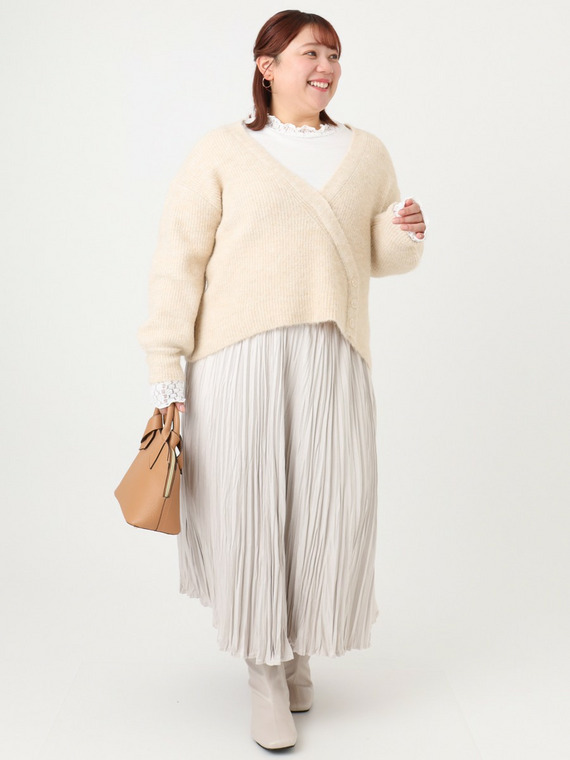 冬のスカートコーデ