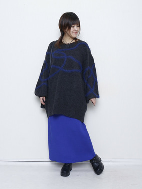 ニットチュニックコーデ