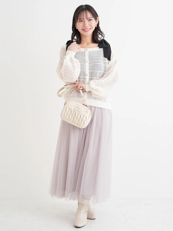 ぽっちゃりさん向け大人可愛い休日スカートコーデ