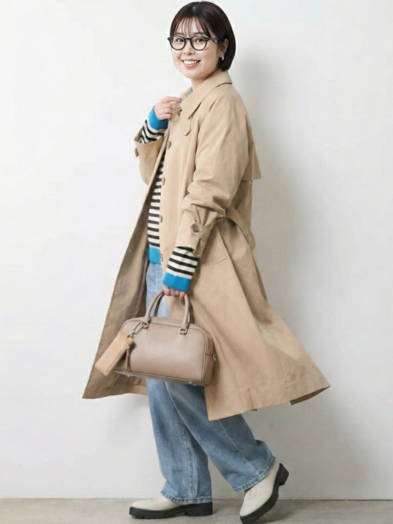 バルマカーン（ステンカラー）コートコーデ