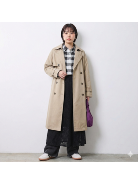 バルマカーン（ステンカラー）コートコーデ