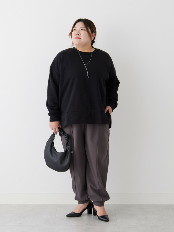 トレーナーコーデ