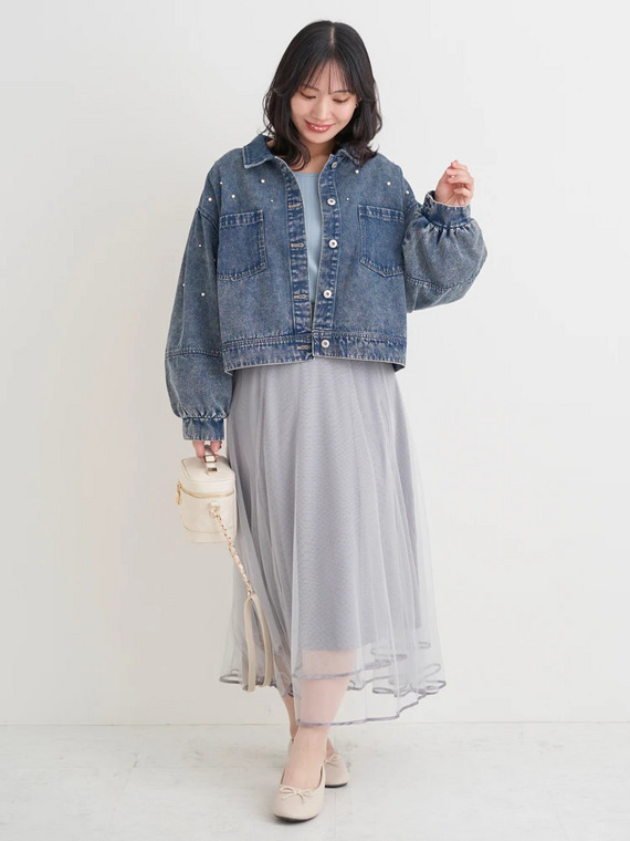 ぽっちゃりさん向けフェミニン＆カジュアルな春のお出かけコーデ