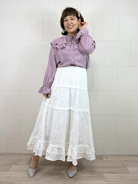 軽やか&times;甘めコーデ　アロッタ　ラナン