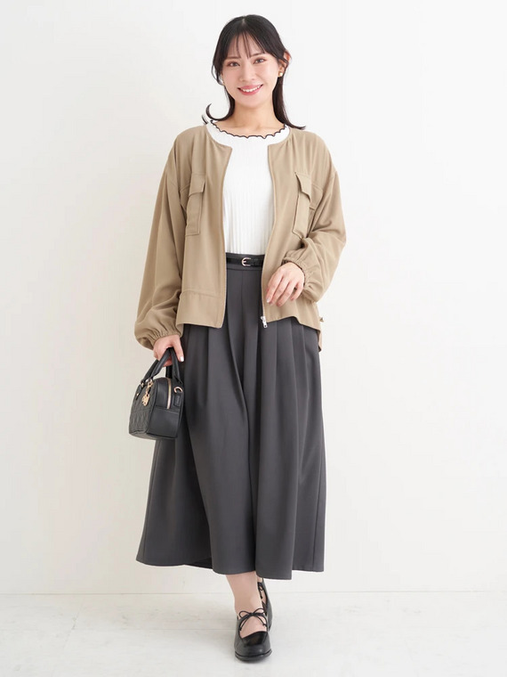 春のフェミニンデイリーコーデ