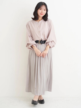 ぽっちゃりさん向け春のフェミニンお出かけコーデ