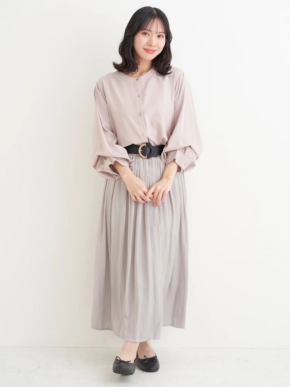 ぽっちゃりさん向け春のフェミニンお出かけコーデ