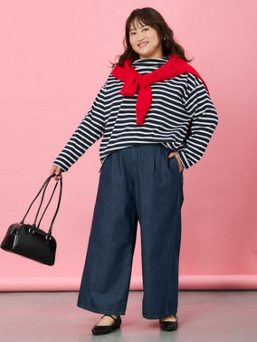 ボーダートップスコーデ