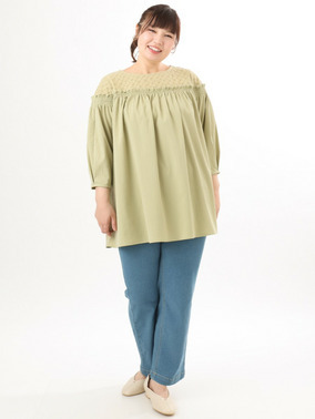 レースチュニックコーデ