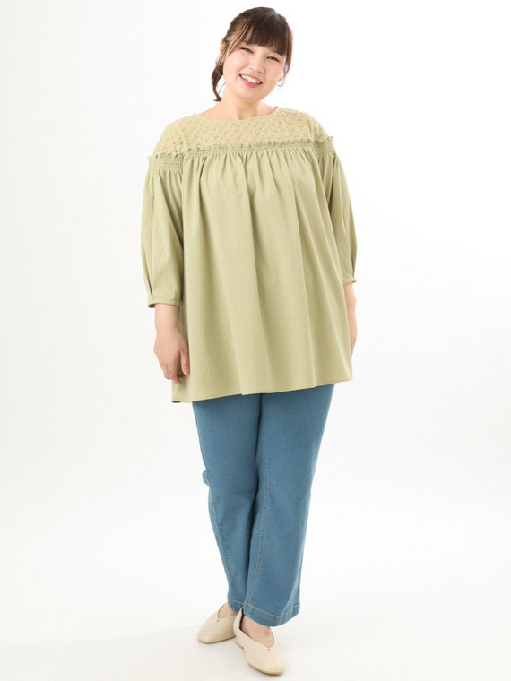 レースチュニックコーデ