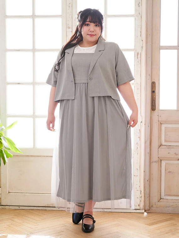 ぽっちゃりさん向け気分の上がるフェミニンコーデ