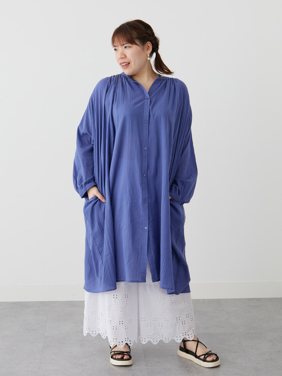 シャツチュニックコーデ