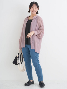 ぽっちゃりさん向け動けるデイリーパンツコーデ