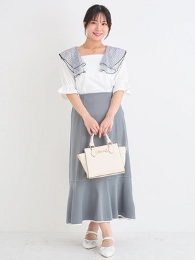 ぽっちゃりさん向け大人可愛いフェミニンデートコーデ