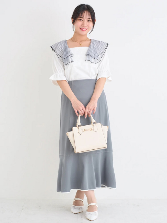 ぽっちゃりさん向け大人可愛いフェミニンデートコーデ