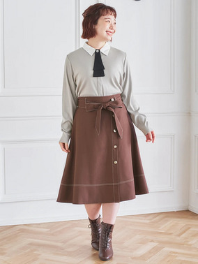 ぽっちゃりさん向け上品可愛いフェミニンデートコーデ