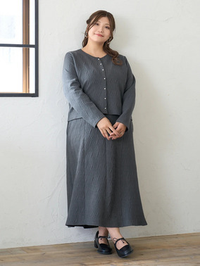 【Sasaki Mikiコラボ】大人の格上げワンピースSET休日コーデ