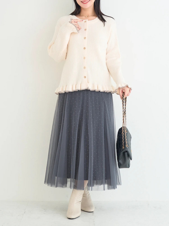 ぽっちゃりさん向け大人のフェミニンデイリーコーデ