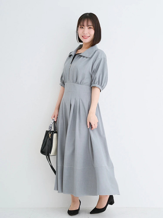 トレンド感ワンピの休日style