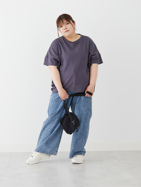 【ハッピーさらりん】 ウエストタック入り スッキリ魅せ コクーントップス