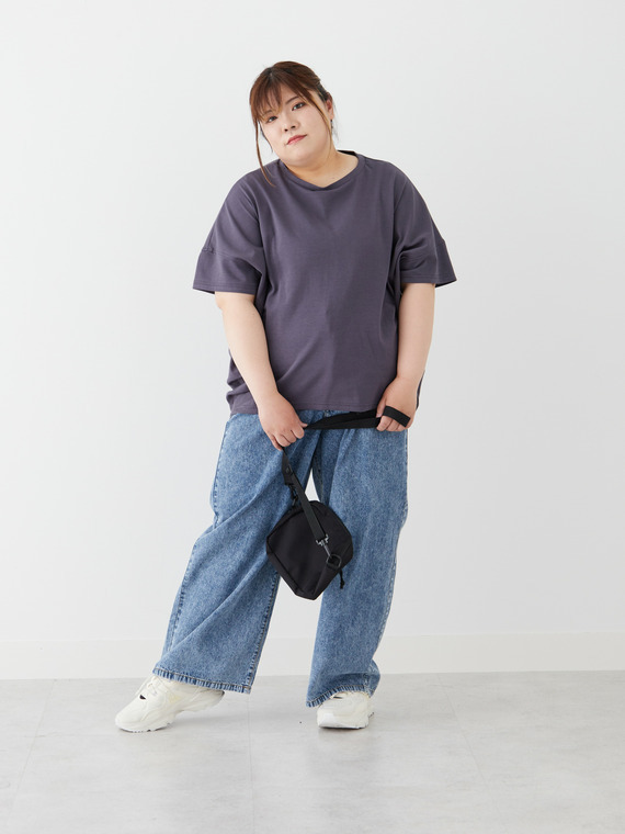 【ハッピーさらりん】 ウエストタック入り スッキリ魅せ コクーントップス