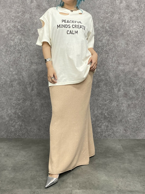 マキシスカート　ジェイヴィス　ｔシャツコーデ