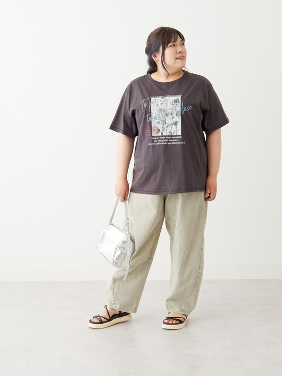 4種類から選べる 着映えトレンド ロゴTシャツ