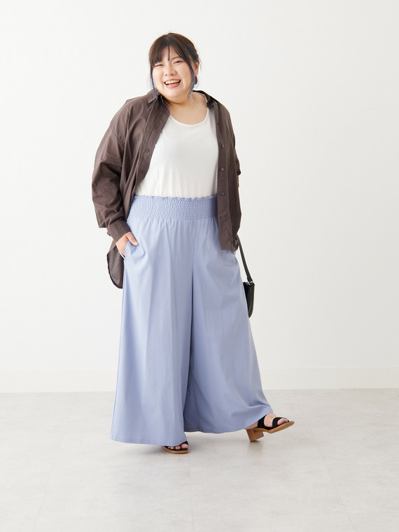 【風通るクラシック】 長袖 ゆったりシルエット シャツ