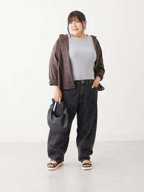 【風通るクラシック】 長袖 ゆったりシルエット シャツ