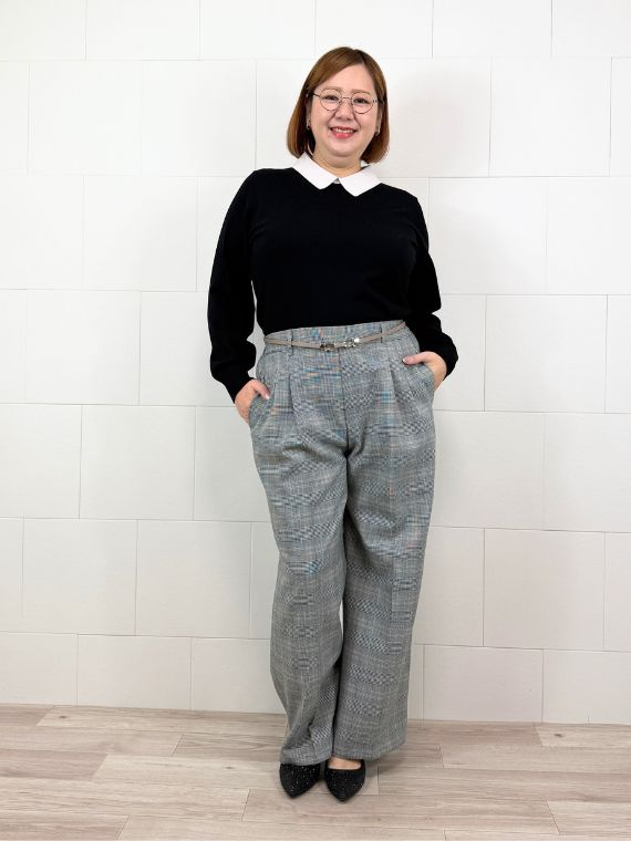 オフィス向けパンツコーデ