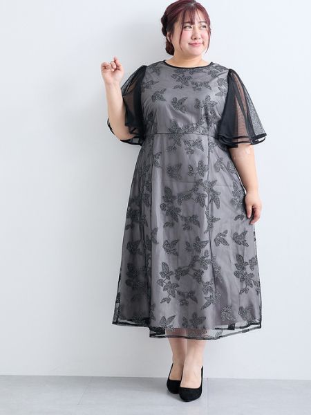 ぽっちゃり女子の褒められ春ワンピースコーデ　パーティーにおすすめ