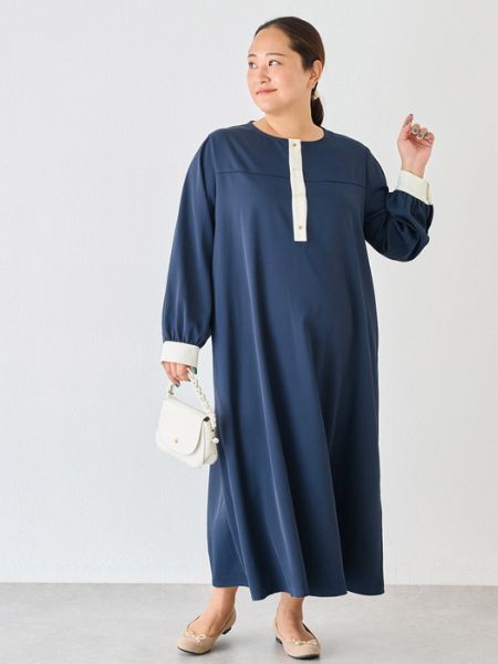 ぽっちゃり女子の褒められ春ワンピースコーデ　通勤におすすめ