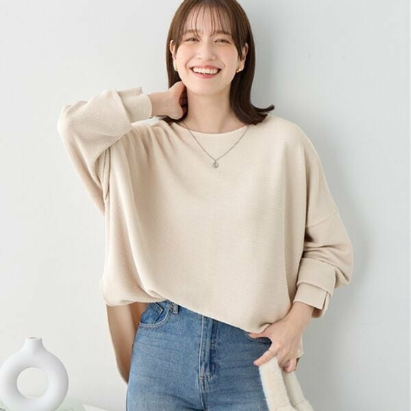 ふくれジャカードドルマントップス