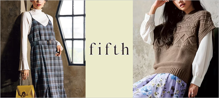 fifth（フィフス）大きいサイズの大人フェミニン服